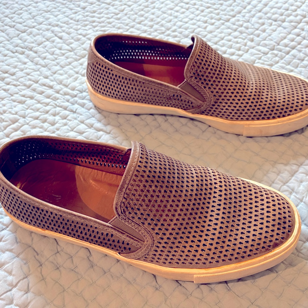 FRYE -Genuine Leather Perforated Summer Slip On’s Size 8.5 Men’s Shoes